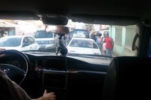 ambuteiaj privit din masina Antananarivo Madagascar