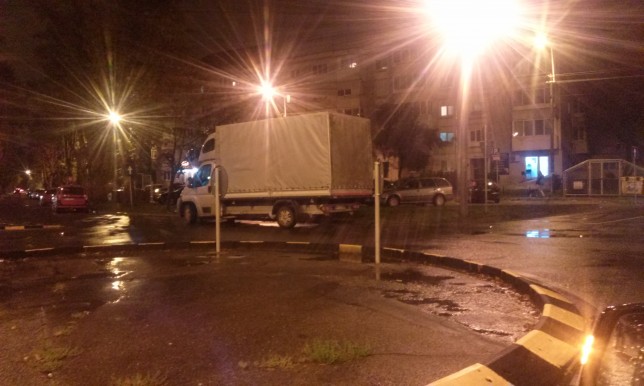 camion giratie noaptea Oradea (2)